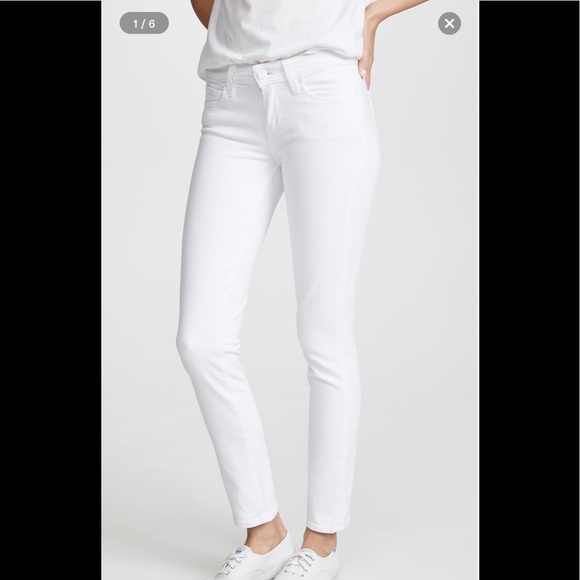 PAIGE Denim - PAIGE Brand white denim jeans Size 28 Skyline Ankle Peg style